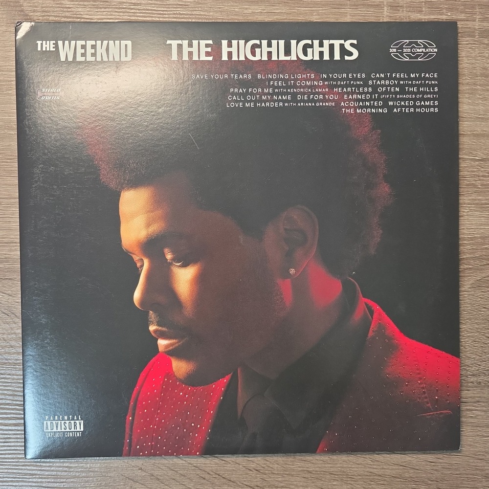 The Weeknd The Highlights 2LP Vinyl Red Glitter Translucent Compilation 2021 XO